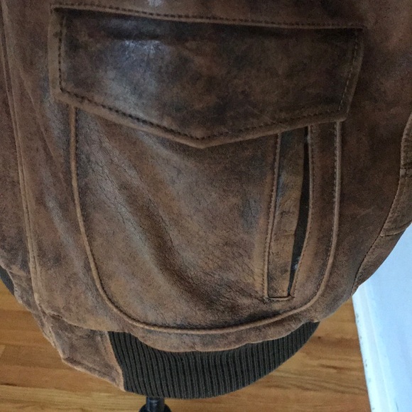 Vintage 100% Lamb Leather Bomber Jacket - Picture 6 of 8